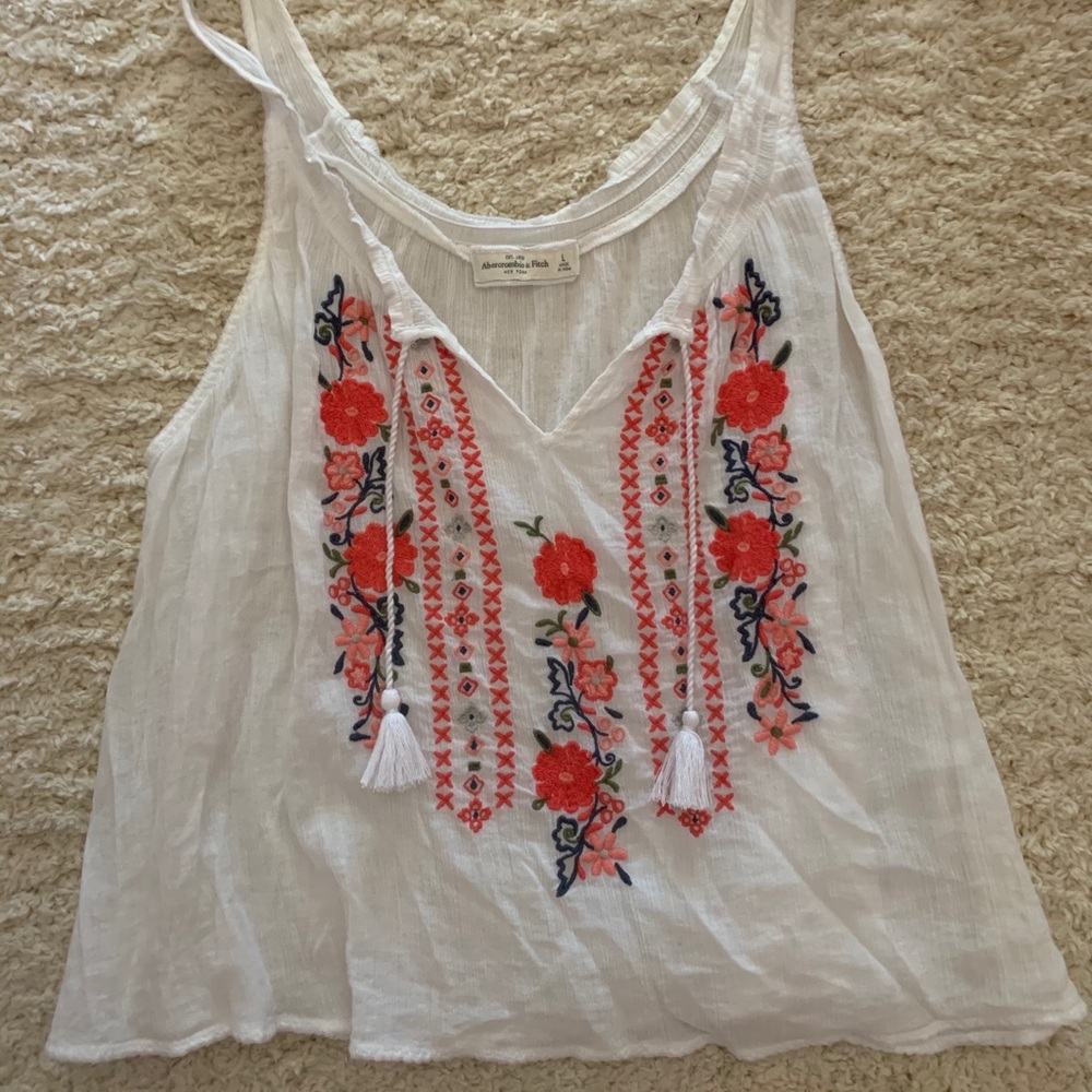 sheer tank top with detailing